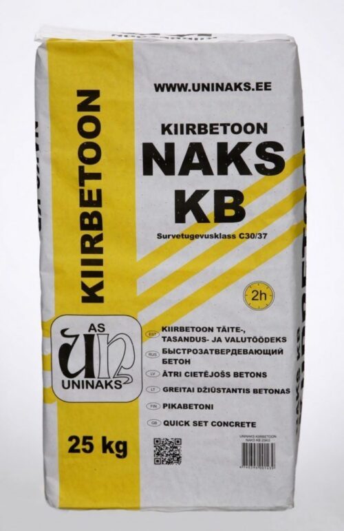 Pikabetoni NAKS KB UNINAKS Snabbbetong NAKS KB 25 kg – C30/37
