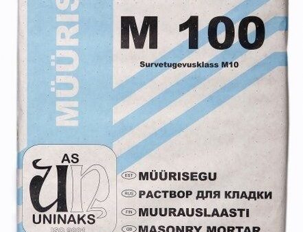 UNINAKS Murbruk M100 Grå 1000 kg – Polymerförstärkt Murbruk för Tegel och Block