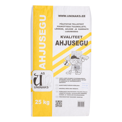 UNINAKS Ugnsmurbruk 25 kg – Murbruk för Tegelugnar och Skorstenar