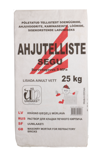 UNINAKS Eldfast Murbruk 25 kg – Murbruk för Ugnar och Kaminer