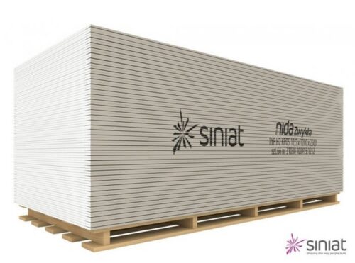 Brandklassad Gipsskiva F 12,5 × 1200 × 2600 mm