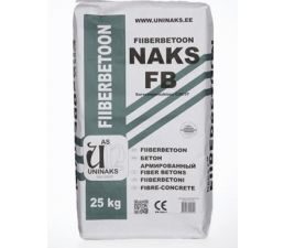 fiiberbetoon-uus UNINAKS Fiberbetong NAKS FB 25 kg – Fiberförstärkt Betong C30/37