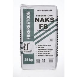 UNINAKS Fiberbetong NAKS FB 25 kg – Fiberförstärkt Betong C30/37