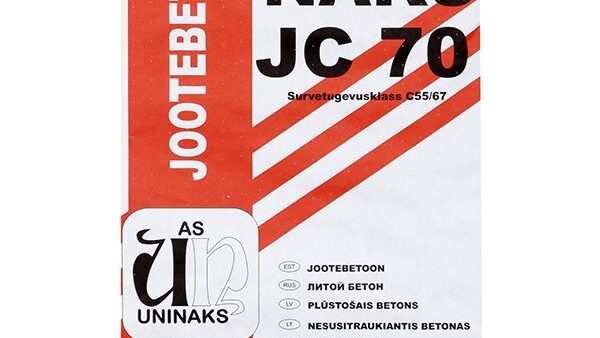 jootebetoon_naksjc70_v_4740396001415 UNINAKS Groutbetong C70 1000 kg – Högpresterande Krympkompenserad Grout C55/67