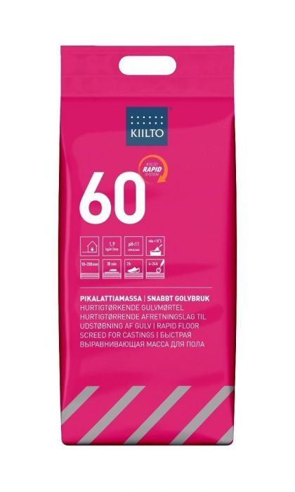 KIILTO 60 Snabb Golvmassa 10–200 mm 20 kg