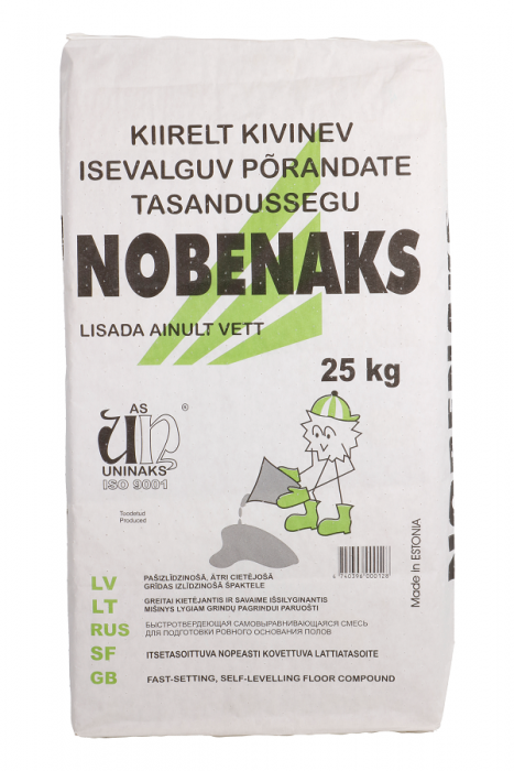 UNINAKS NOBENAKS Självutjämnande Golvspackel 25 kg