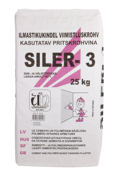 UNINAKS SILER-3 Ytputs Vit 25 kg