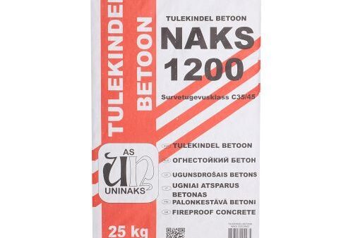 tulekindel_betoon_v_4740396000975 UNINAKS Eldfast Betong NAKS 1200 25 kg – Upp till +1200 °C