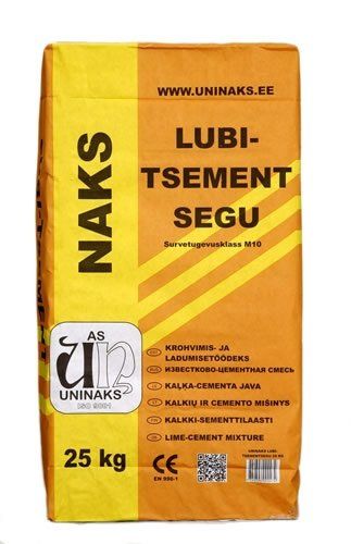 UNINAKS Kalkcementbruk 25 kg – För Putsning och Murning