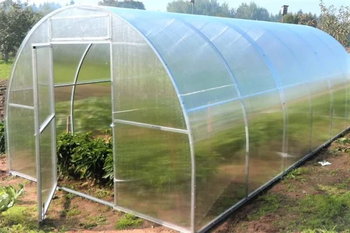 Bågväxthus Easy-Up – polykarbonatväxthus 6 mm, bredd 3 m