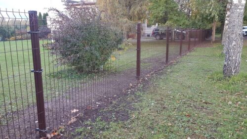 3D Stängselpanel 4 mm RAL8017 Brun