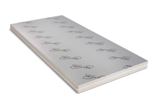 Recticel Silver E FR PIR-isolering ALU L-kant 1200×2400 mm