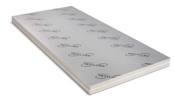 Silver_E_FR_b981 Recticel Silver E FR PIR-isolering ALU L-kant 1200×2400 mm