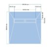 Tycroc duschkar med golvbrunn 900×900×30 mm (STL90)