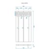 UHP20_joonis_3b30 Tycroc UHP golvvärmeskiva 20 mm för rör 1200×600×30 mm