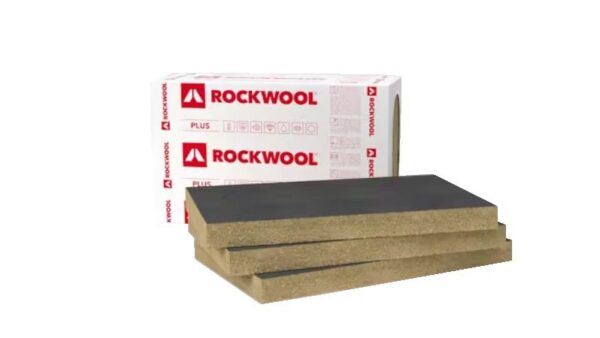 Ljudisolerskiva med glasfiberväv Ventirock F+ 1000×600×50 mm