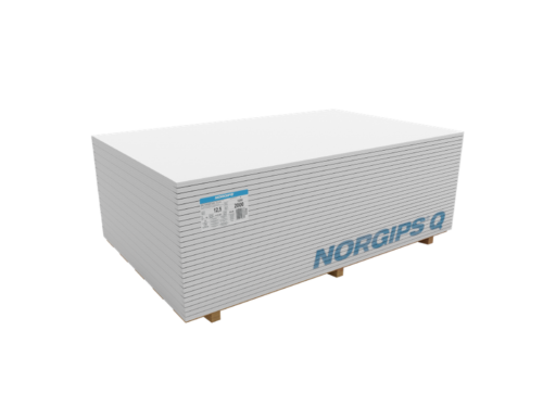 Standard gipsskiva NORGIPS Q GKB 12,5 mm 1200×(2200–3300) mm