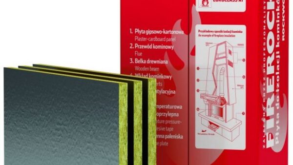 Bastuns brandskyddsskiva FIREROCK med aluminiumfolie 25–30 mm