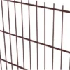 2D-stängselpanel 6/5/6 RAL8017 brun