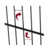 2D-stängselpanel 6/5/6 RAL8017 brun