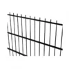 2D-stängselpanel 6/5/6 RAL8017 brun