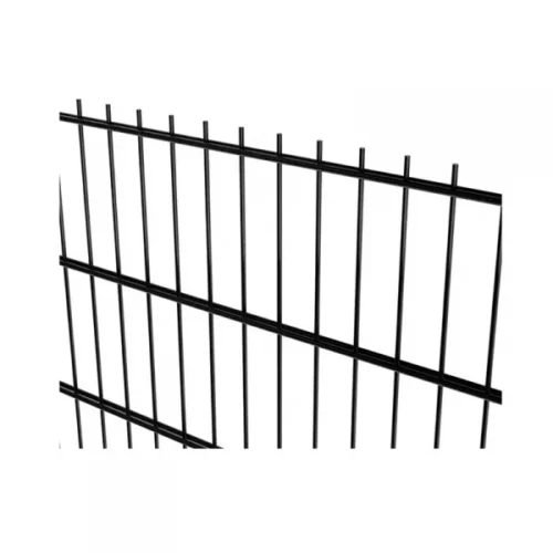2D-stängselpanel 6/5/6 RAL8017 brun