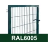 Elementtiaidan käyntiportti STRONG 1 m RAL6005 vihreä Gånggrind för elementstaket STRONG – RAL6005 grön – bredd 1 m