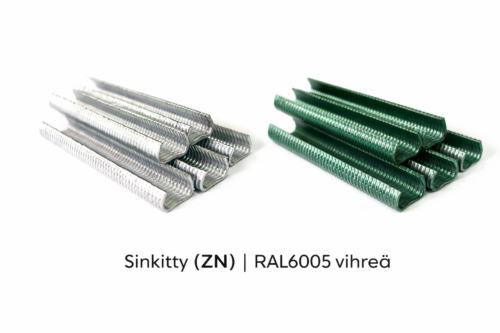 Stålclips för automatiska tänger 20 mm – 1000 st (ZN / RAL6005)