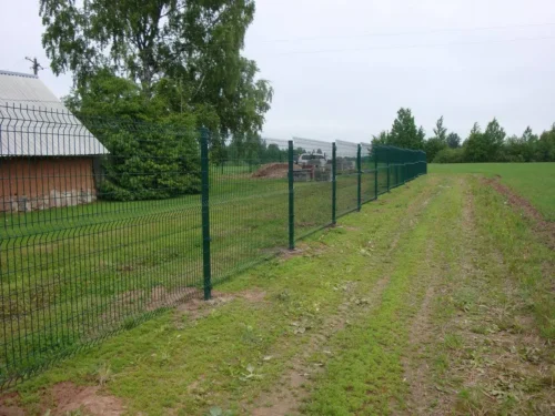 3D-stängselpanel 4 mm RAL6005 grön