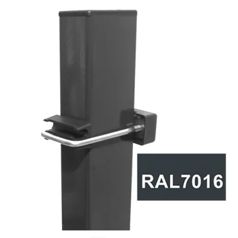 Hållbar stängselstolpe 40x60 mm RAL7016 grå