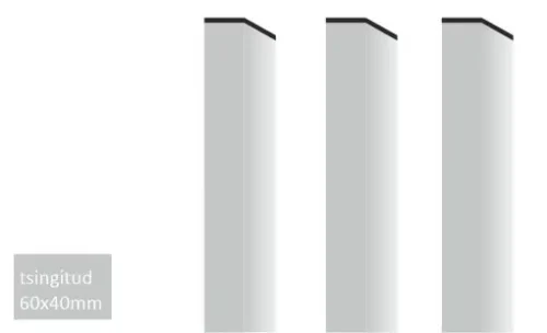 Galvaniserad stängselstolpe 40x60 mm (200 g/m²)