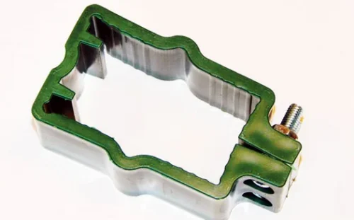 Panelfäste för stolpe 40x60 mm (plast) grön