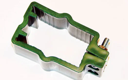 Panelfäste för stolpe 40x60 mm (plast) grön