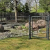 Gånggrind för nätstaket STRONG 1 m – RAL6005 grön