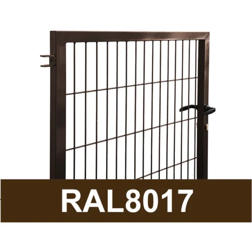 Gånggrind för nätstaket STRONG 1 m – RAL8017 brun